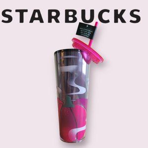 NEW! Starbucks Pink Pumpkin Holograph Venti Tumbler ~ Fall 2023